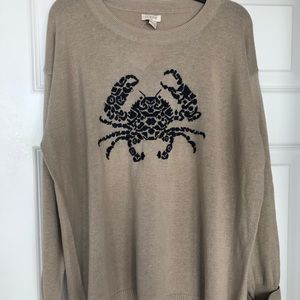 NWT J.Crew  Ladies Linen Sweater Sz M